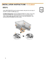 Preview for 4 page of Trinity SLIDING WIRE DRAWER Owner'S Manual