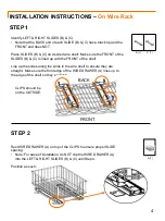 Preview for 5 page of Trinity SLIDING WIRE DRAWER Owner'S Manual