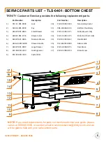 Предварительный просмотр 7 страницы Trinity TLS-0401 Owner'S Manual