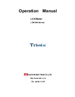 Предварительный просмотр 1 страницы Trinix TX6000 Series Operation Manuals