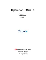 Предварительный просмотр 1 страницы Trinix TX7410 Operation Manual