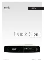 Trinnov Audio ST2 Pro Quick Start Manual preview