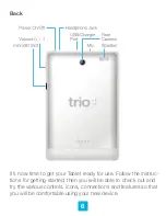 Предварительный просмотр 8 страницы Trio 7.85vQ User Manual