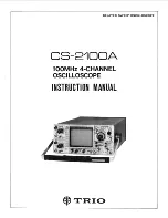 Предварительный просмотр 2 страницы Trio CS-2100A Instruction Manual