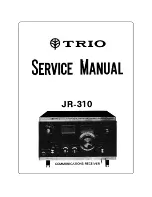 Предварительный просмотр 1 страницы Trio JR-310 Service Manual