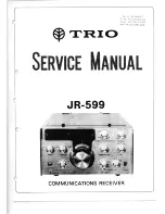 Trio JR-599 Service Manual предпросмотр