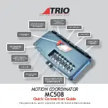 Trio MC508 Quick Connection Manual предпросмотр