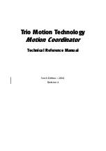 Preview for 1 page of Trio Motion Coordinator Euro 205 Technical Reference Manual