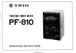 Preview for 1 page of Trio PF-810 Operating Instructions Manual