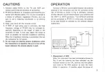 Preview for 8 page of Trio PF-810 Operating Instructions Manual