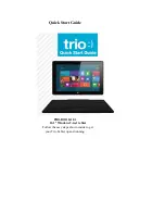 Предварительный просмотр 1 страницы Trio PRO-BOOK 10.1 Quick Start Manual