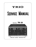 Trio TR-2E Service Manual предпросмотр