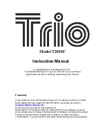 Trio Trio T2810C Instruction Manual preview