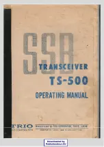 Предварительный просмотр 1 страницы Trio TS-500 Operating Manual