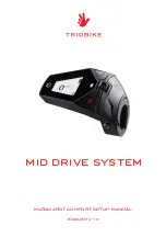 TRIOBIKE MID DRIVE SYSTEM Setup Manual предпросмотр