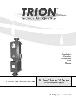 Preview for 1 page of Trion Air Boss 38 Series Installation, Operation & Maintenance Manual