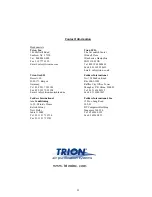 Предварительный просмотр 22 страницы Trion Air Boss T1001 Module Installation And Operation Manual