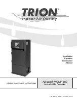 Предварительный просмотр 1 страницы Trion Air Boss VOMP 600 Installation, Operation & Maintenance Manual