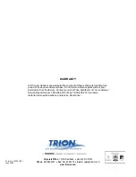 Предварительный просмотр 8 страницы Trion CAC 500M Installation & Operation Manual