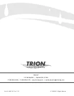 Preview for 14 page of Trion ComfortBREEZE CB300 Installation, Operation & Maintenance Manual