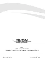 Preview for 14 page of Trion Mini M.E. Installation, Operation & Maintenance Manual