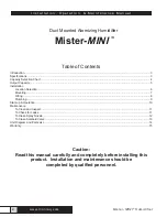 Предварительный просмотр 2 страницы Trion Mister-MINI Installation, Operation & Maintenance Manual