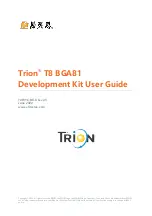 Preview for 1 page of Trion T8 BGA81 User Manual