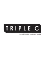 Preview for 1 page of Triple C Power Card User Manual