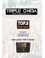 Preview for 1 page of TRIPLE ONDA TOP.S 18swA User Manual