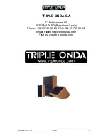 Preview for 4 page of TRIPLE ONDA TOP.S 18swA User Manual