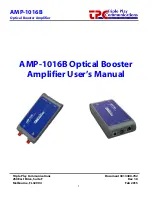 Triple Play Communications AMP-1016B User Manual preview