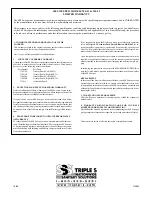 Preview for 6 page of Triple S MS-31 Operating & Maintenance Instructions