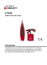 Preview for 1 page of Triplett CTX30 User Manual