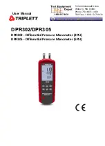 Triplett DPR302 User Manual preview