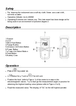 Preview for 2 page of Triplett EMF20 User Manual