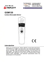 Preview for 1 page of Triplett GSM130 User Manual