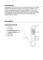 Предварительный просмотр 2 страницы Triplett IRT150 User Manual