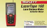 Triplett LazerTape 160 Instruction Manual preview