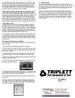 Preview for 3 page of Triplett LVPro20 Instruction Manual