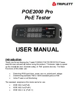 Preview for 1 page of Triplett POE2000 Pro User Manual