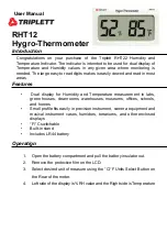 Preview for 1 page of Triplett RHT12 User Manual