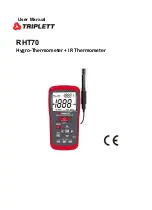 Preview for 1 page of Triplett RHT70 User Manual