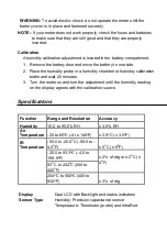 Preview for 8 page of Triplett RHT70 User Manual