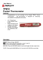 Triplett TPM10 User Manual preview