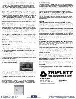 Preview for 3 page of Triplett VTM-KIT Instruction Manual