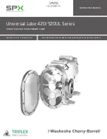 Triplex SPX Universal Lobe 420/520UL Series Instruction Manual preview