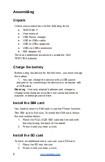 Preview for 6 page of Tripltek T7121 Unlocked User Manual