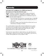 Preview for 23 page of Tripp Lite 037332253620 Owner'S Manual