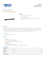 Preview for 1 page of Tripp Lite 12-Port Cat5e Patch Panel 568B N052-012 Specifications