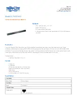 Preview for 1 page of Tripp Lite 12-Port Cat6 Patch Panel N252-012 Specifications